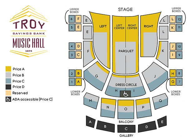 Radio City Music Hall Detailed Seating Chart